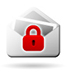 Icon: Envelope with Red Padlock