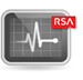 Icon: Monitor with Line Graph and RSA Logo